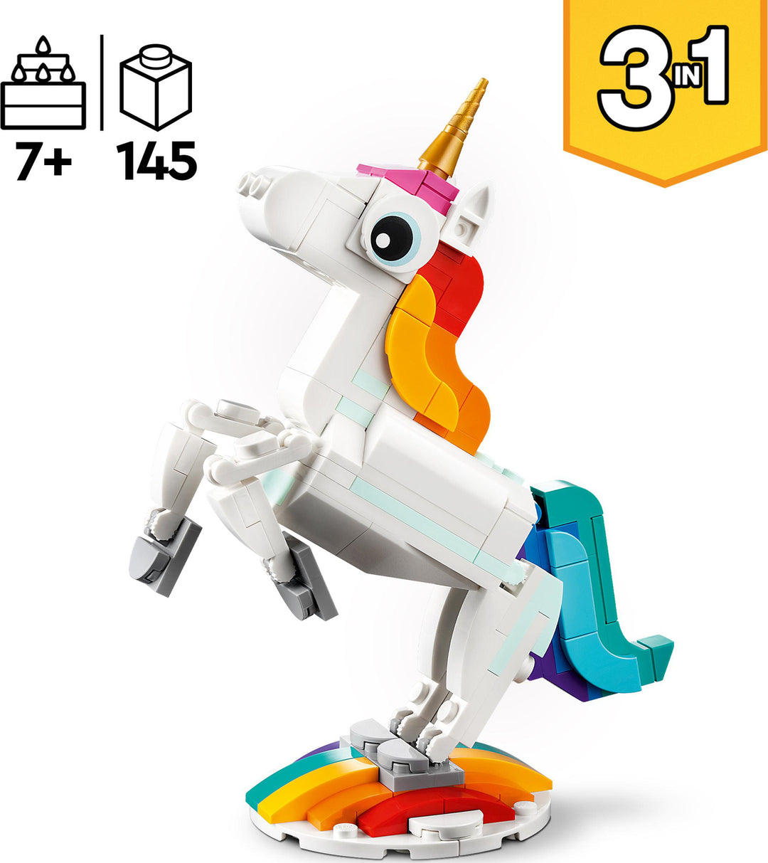 LEGO® Creator 3-in-1 Magical Unicorn Toy Set