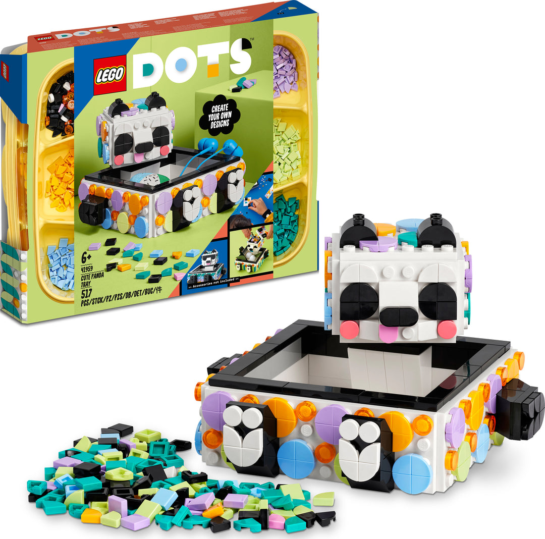 LEGO® DOTS Cute Panda Tray Crafts Set