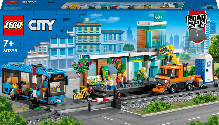 LEGO® City Train Station Building Set with Bus