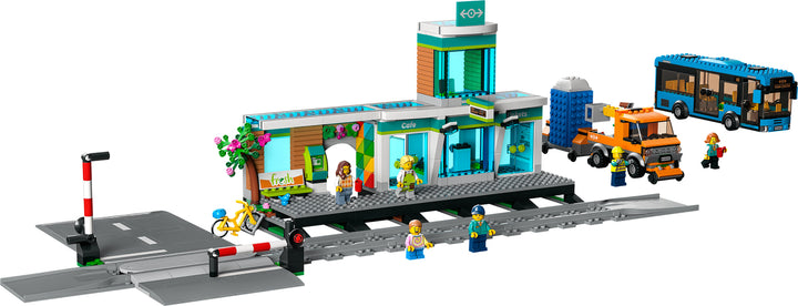 LEGO® City Train Station Building Set with Bus