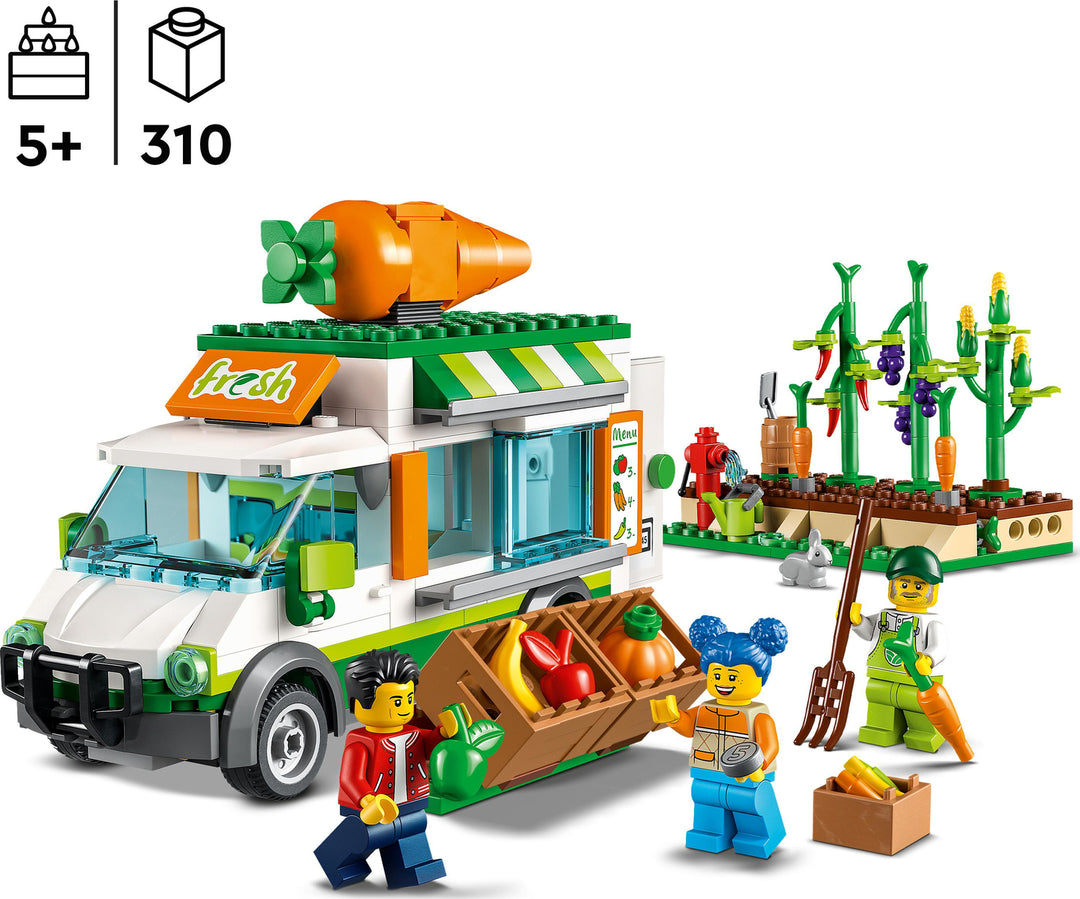 LEGO® City Farmers Market Van Farm Toy Set