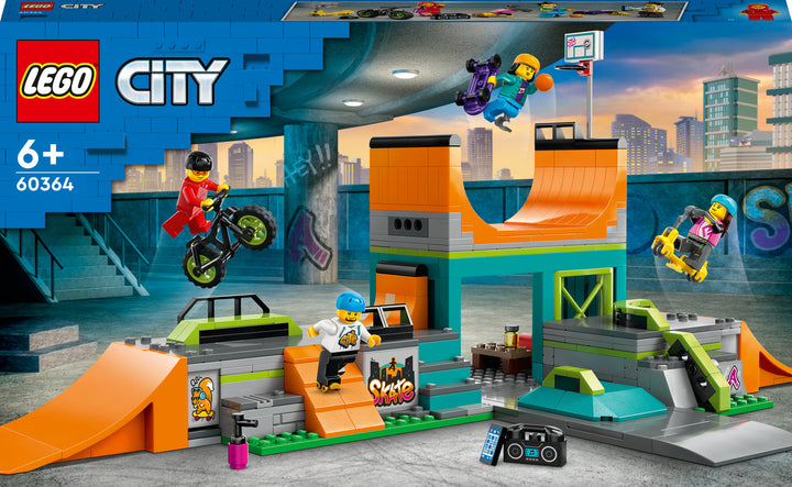 LEGO® City Street Skate Park with Toy Bike