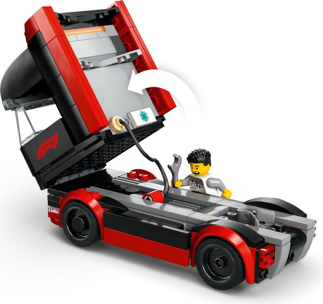 LEGO City Formula 1: F1® Truck with RB20 & AMR24 F1® Cars