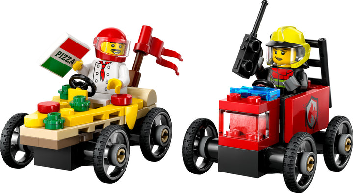 LEGO City Great Vehicles: Pizza vs. Fire Truck Race Car Pack