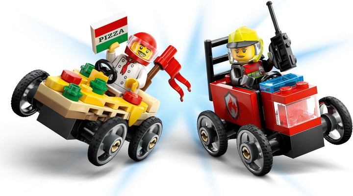 LEGO City Great Vehicles: Pizza vs. Fire Truck Race Car Pack