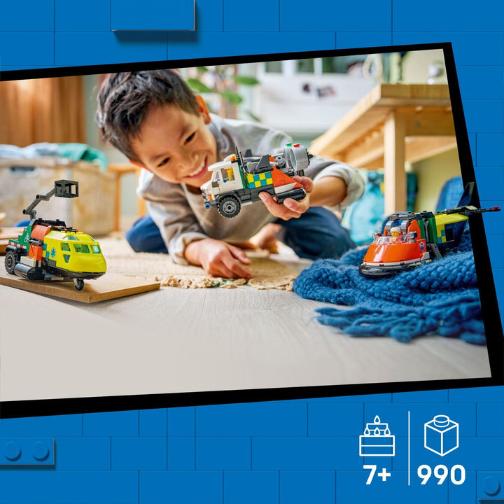 LEGO City Great Vehicles: Airplane, Service Truck & Hovercraft Remix