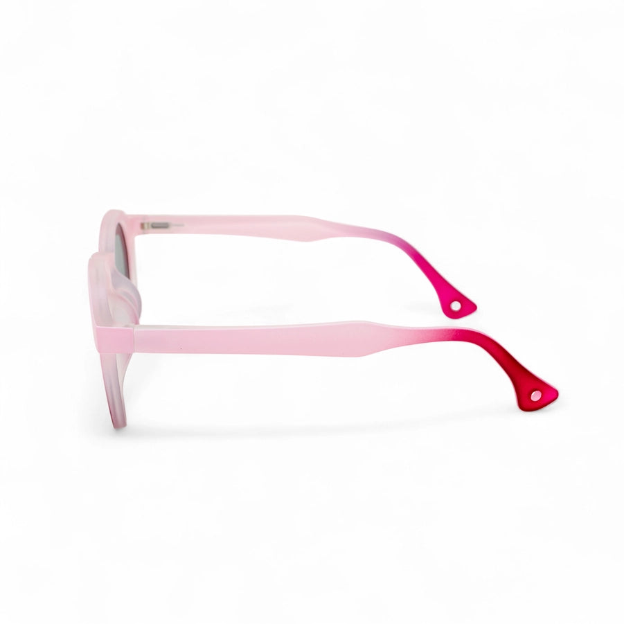 Pink Bubble Luxe Round Sunglasses
