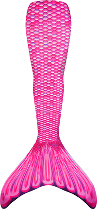 Malibu Pink Mermaid Tail Size 10 w/ Jr. Monofin