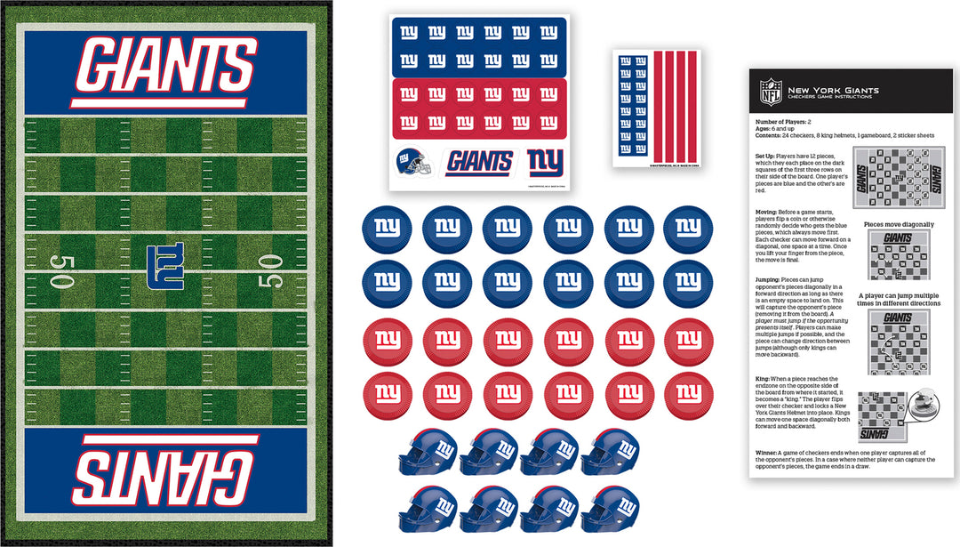 New York Giants NFL Checkers