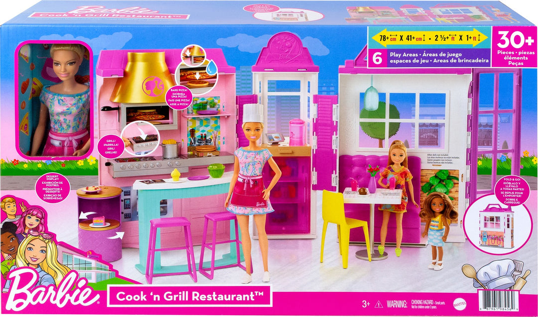 Barbie Cook ‘N Grill Restaurant Doll And Playset