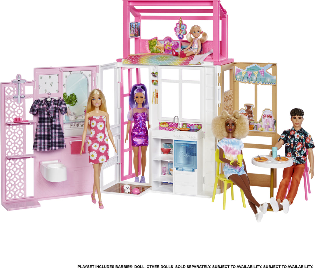 Barbie Vacation House Doll And Playset