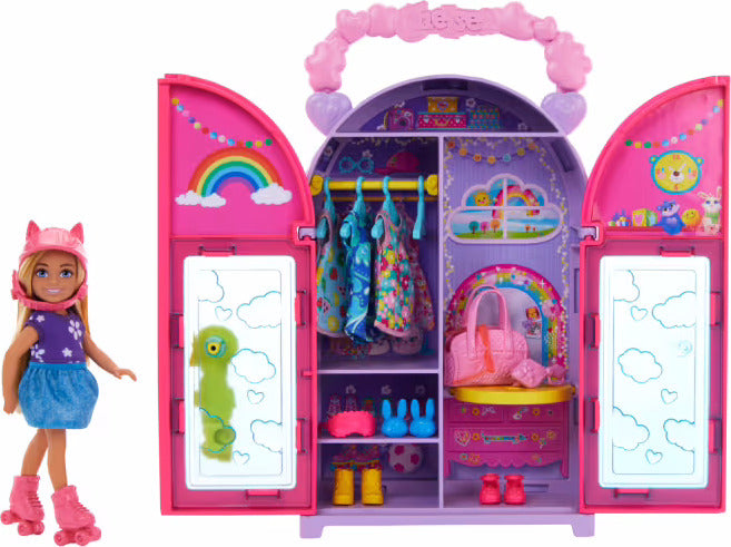 Barbie Chelsea Doll & Closet Toy Playset with Clothes & Accessories