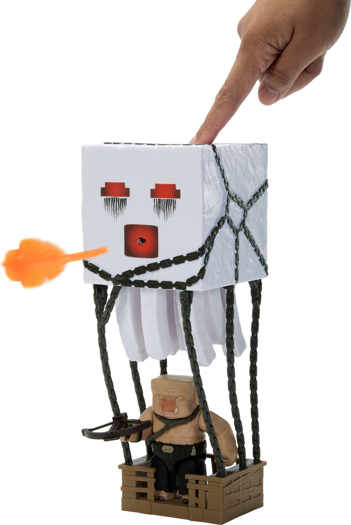 Minecraft Blast Attack Ghast Action Figure Set with Lights, Sounds & More Inspired by the Movie