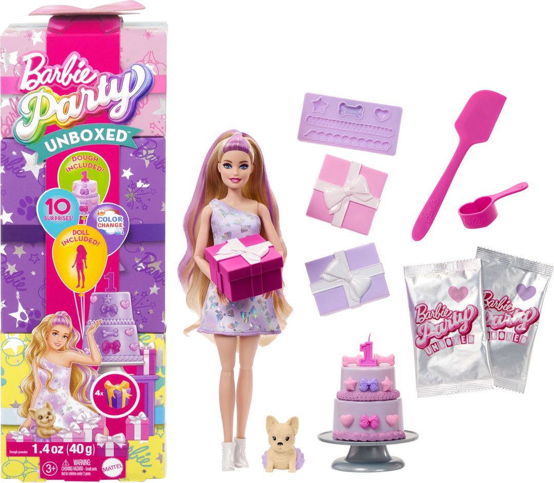 Barbie Party Unboxed Doll and Accessories
