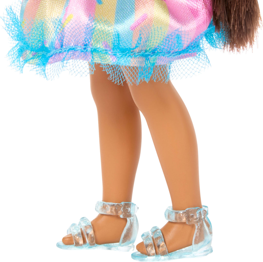 Barbie Chelsea Club Birthday-Themed Small Doll with Purple-Streaked Brunette Hair & Party Accessories