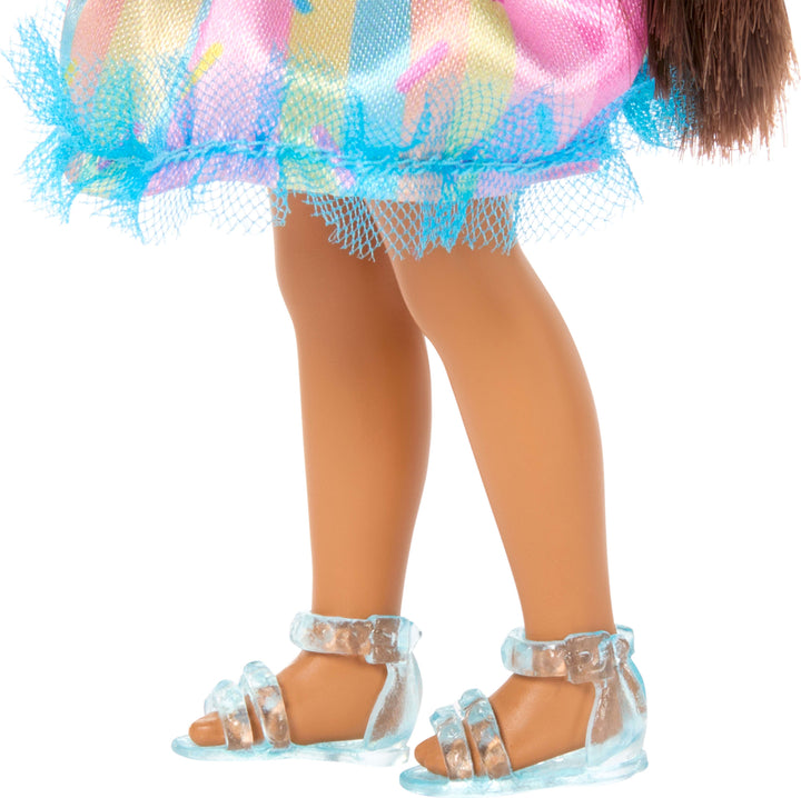 Barbie Chelsea Club Birthday-Themed Small Doll with Purple-Streaked Brunette Hair & Party Accessories