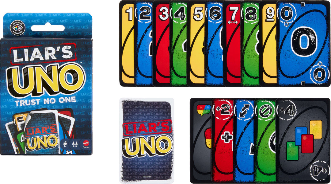  Liar’s UNO Card Game for Adults, Kids, Families, Parties & Game Nights, Trick Play & Bluffing