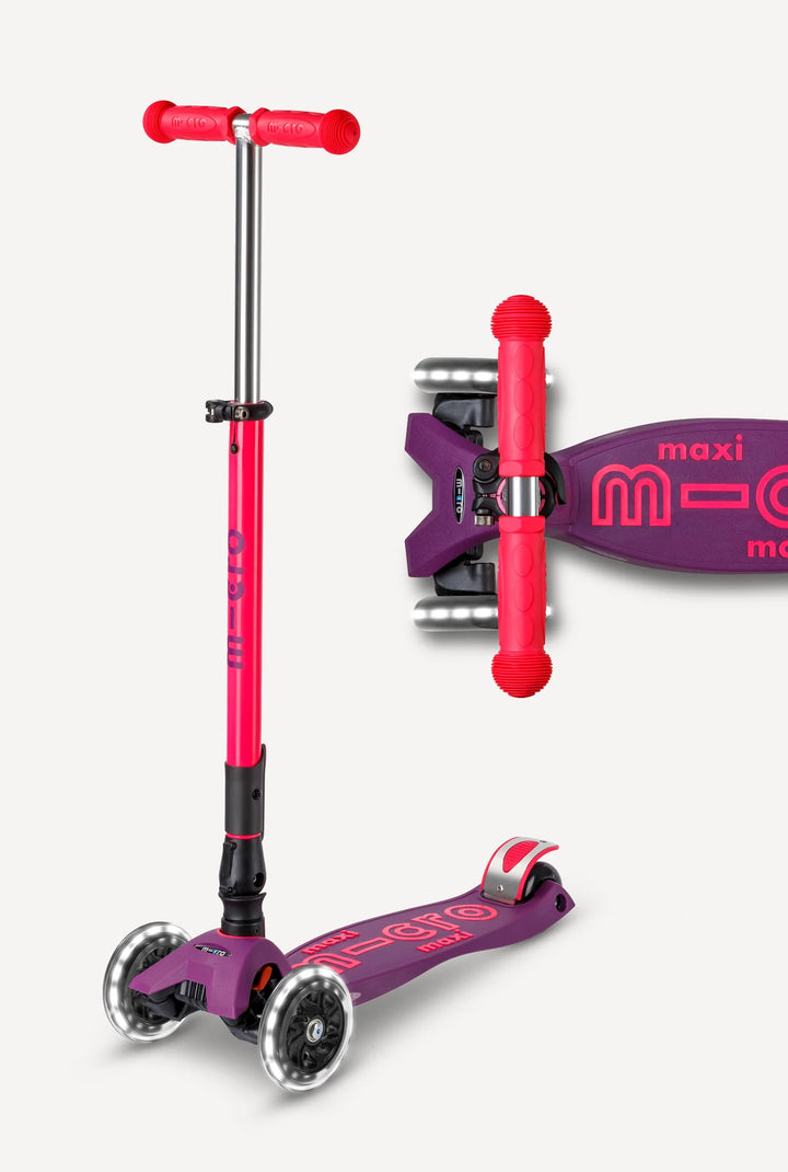 Maxi Neon Ultimate Pink/Purple Foldable LED Scooter