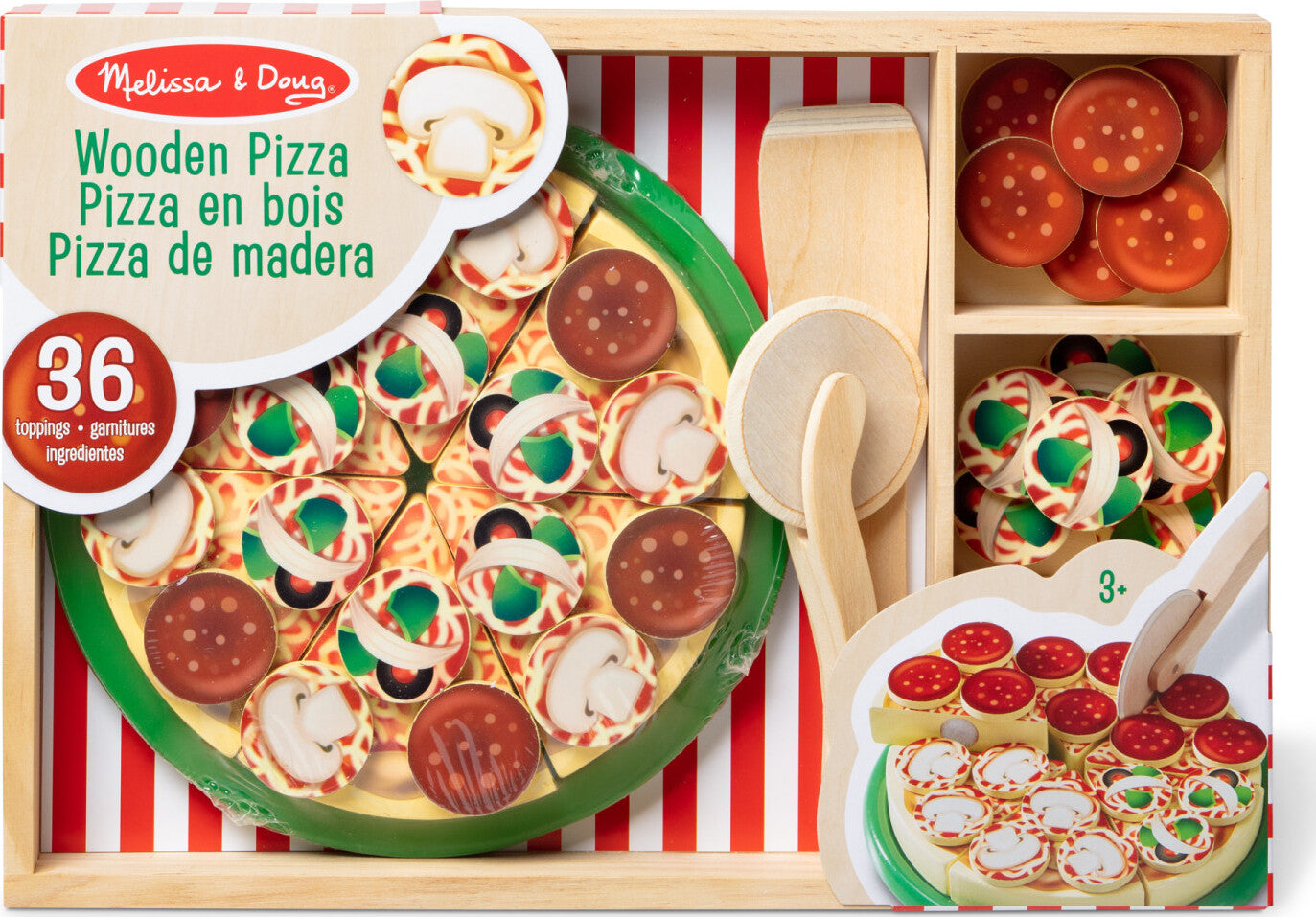 Pizza Party - Wooden Play Food – Stevenson's Toys & Games