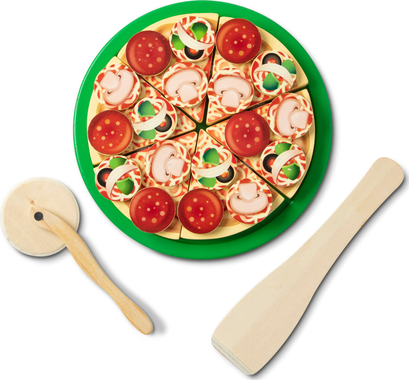 Pizza Party - Wooden Play Food – Stevenson's Toys & Games