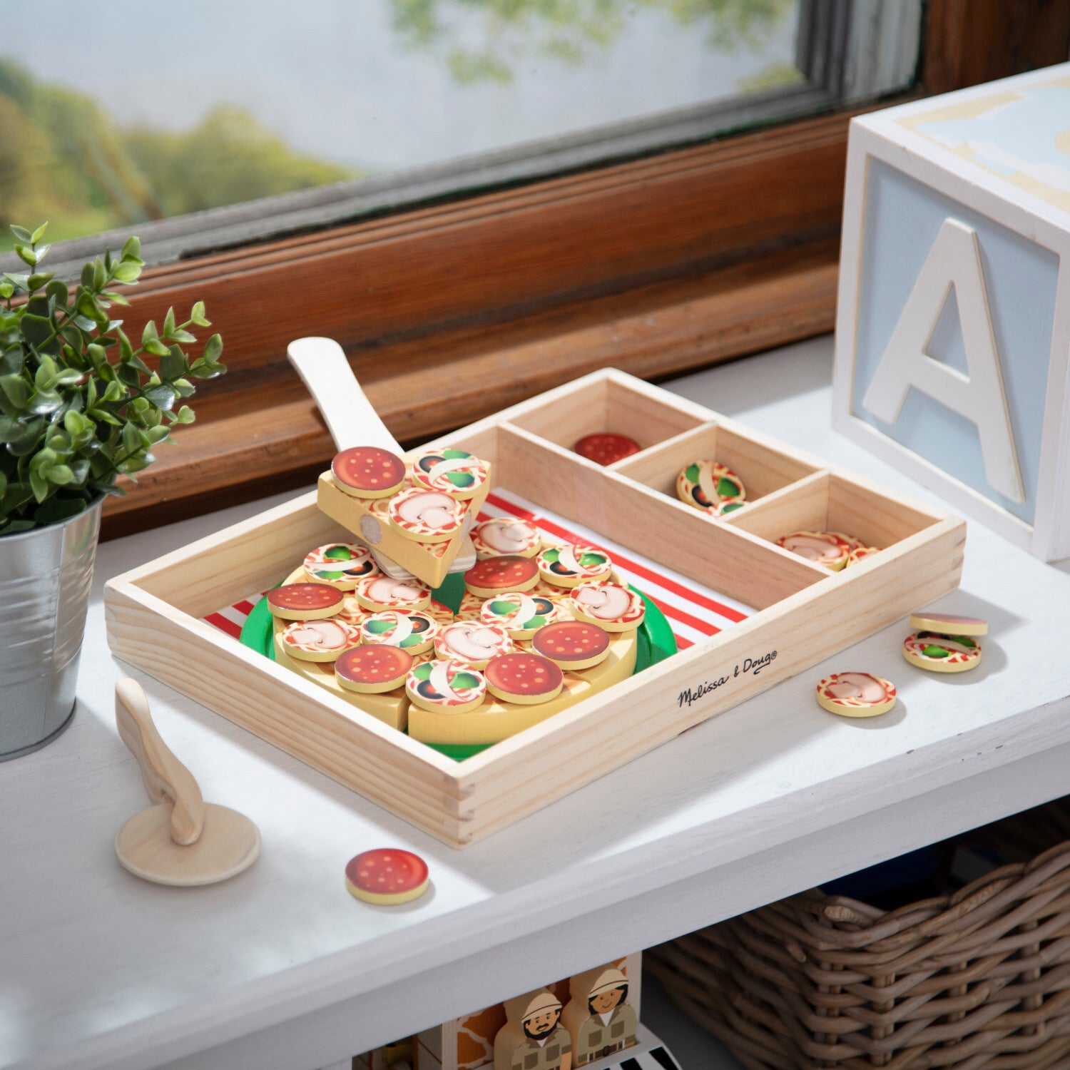 Pizza Party - Wooden Play Food – Stevenson's Toys & Games