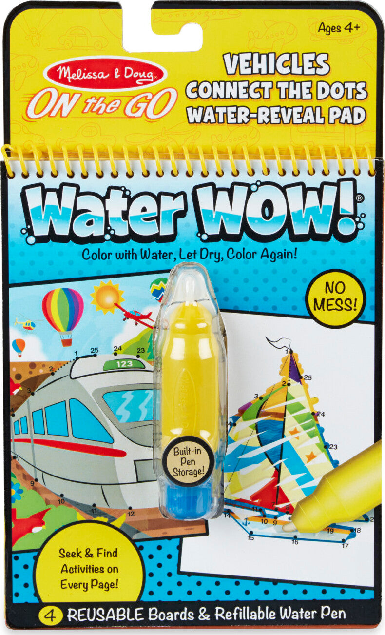 Water Wow! Connect The Dots Vehicles - On The Go Travel Activity