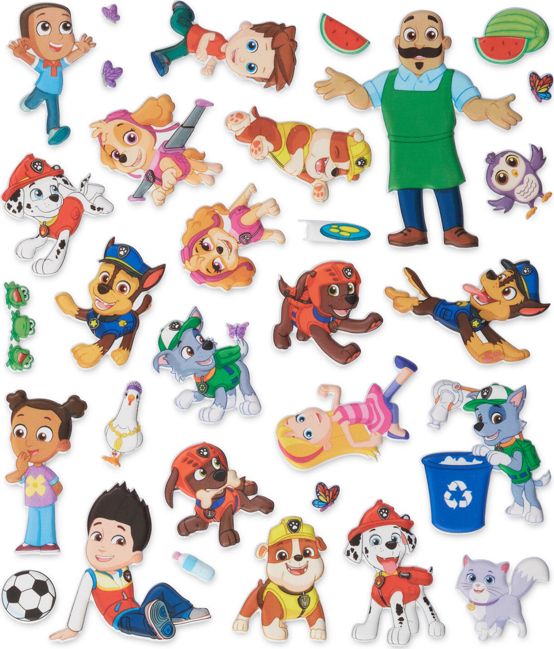 Paw Patrol Puffy Sticker - Adventure Bay