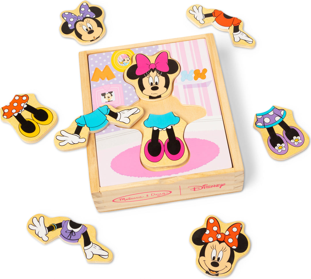 Disney Minnie Wooden Mix & Match Dress-Up Puzzle
