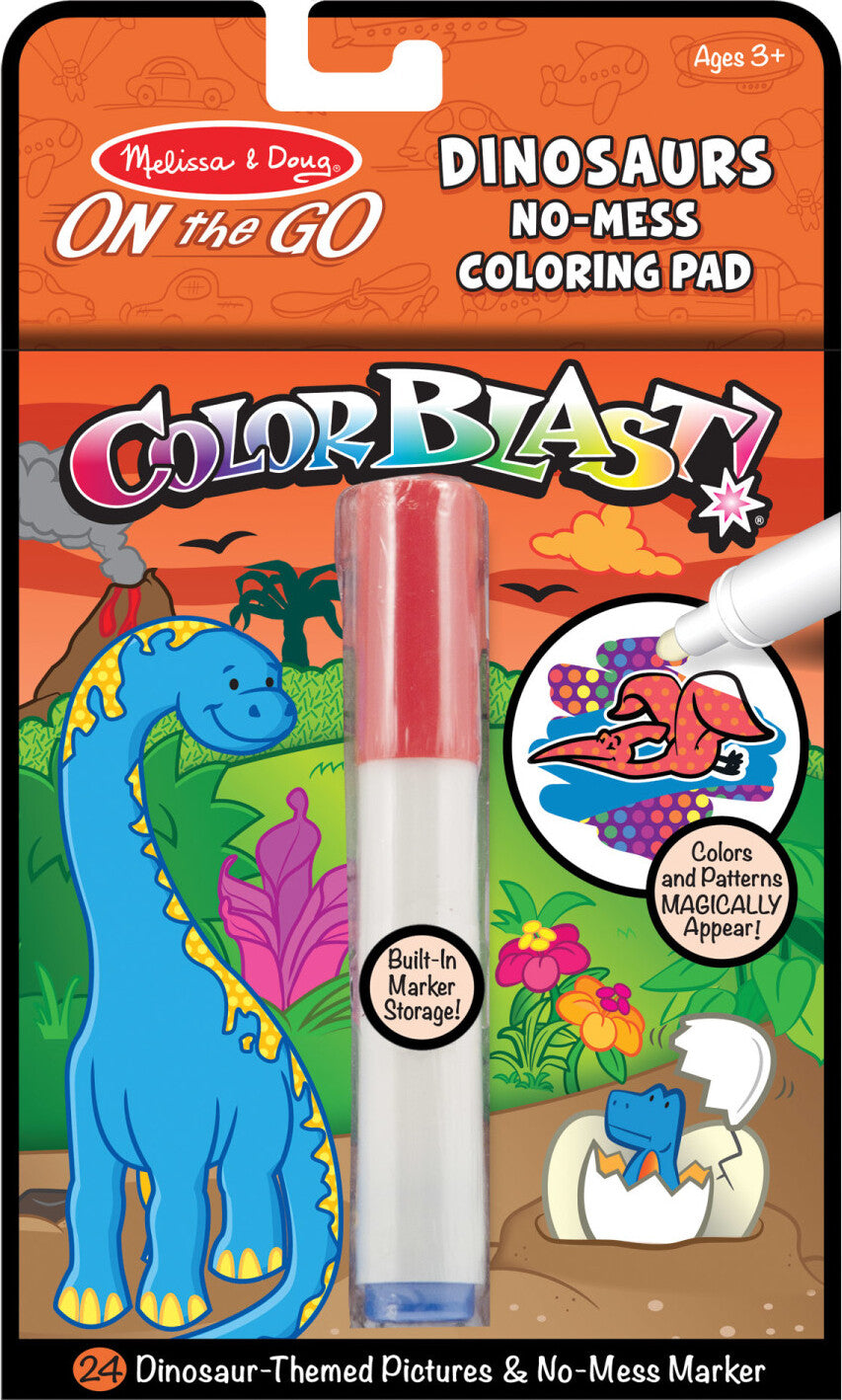 On the Go ColorBlast No-Mess Coloring Pad - Dinosaurs