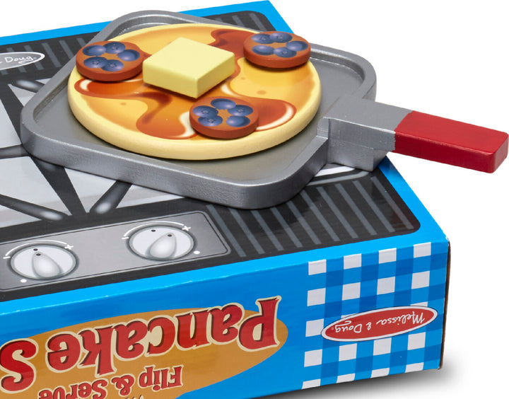 Wooden Flip & Serve Pancake Set