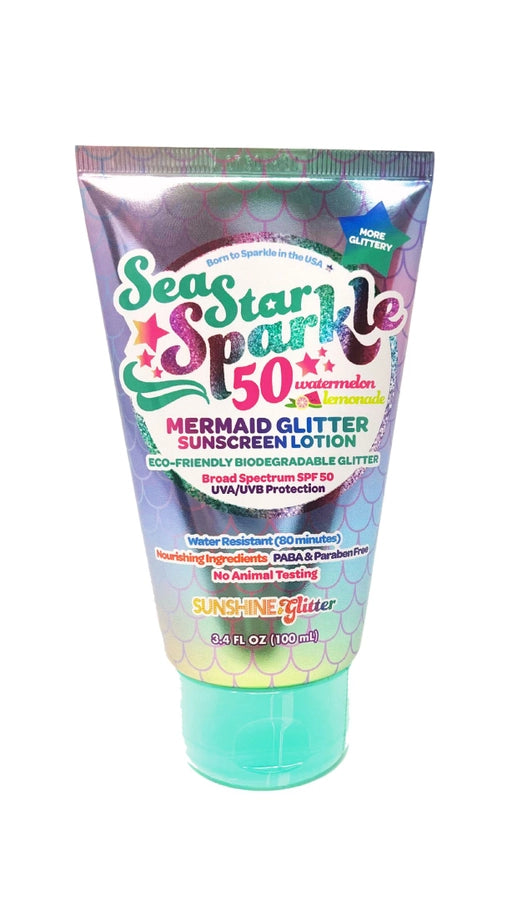 SPF 50 Mermaid Sea Star Glitter Sunscreen