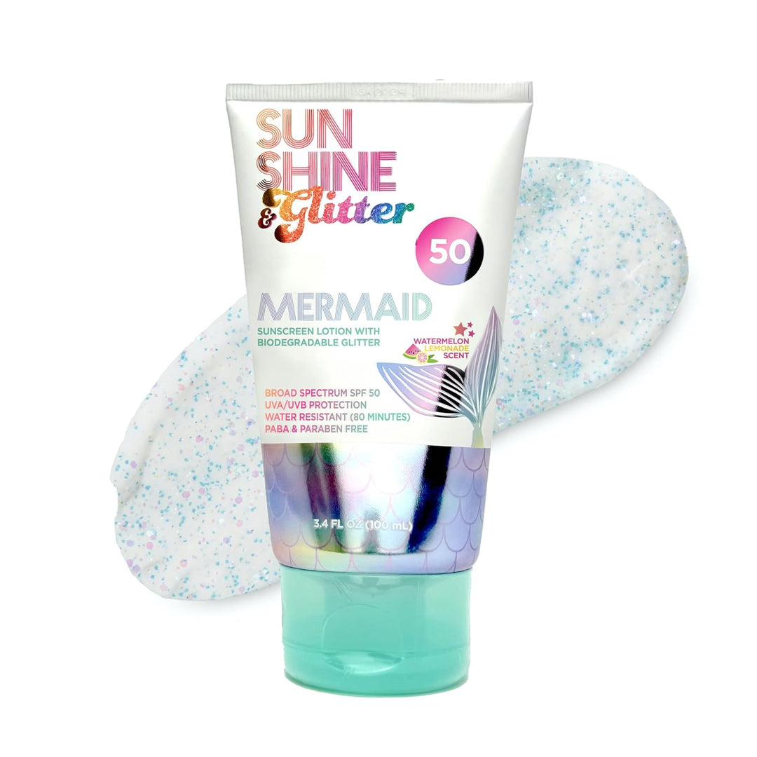 Mermaid Biodegradable Glitter Sunscreen SPF 50