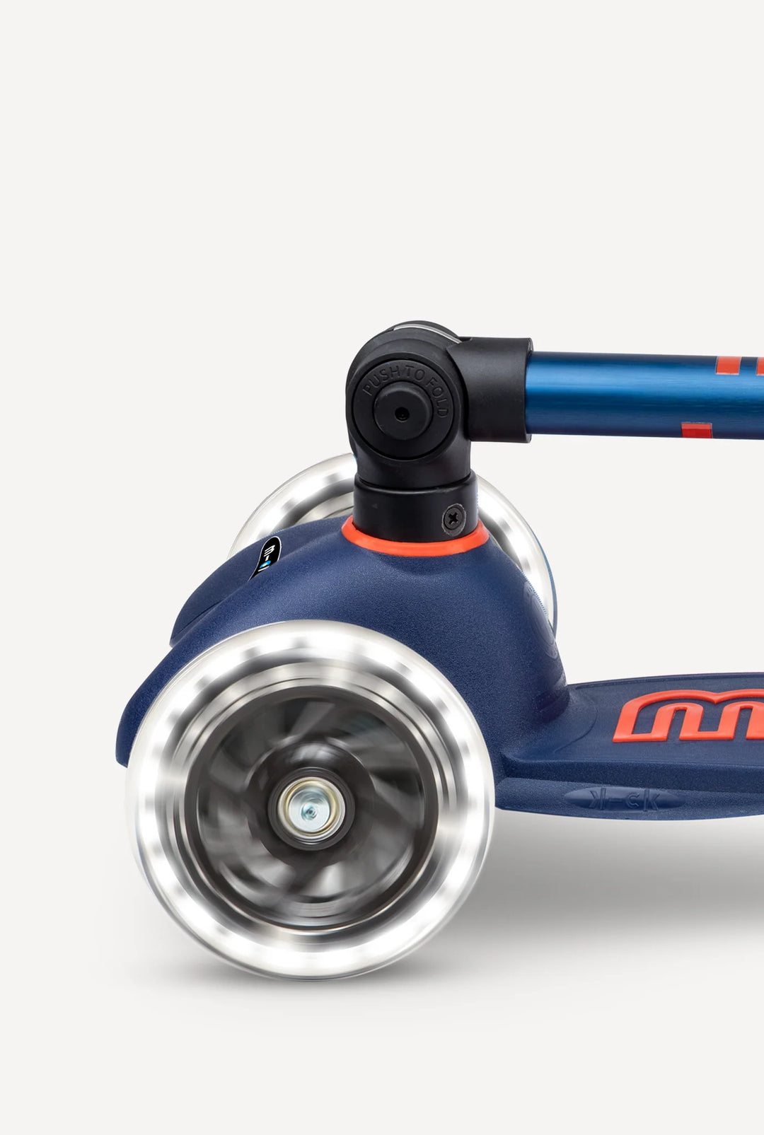 Mini Navy Blue Foldable LED Scooter