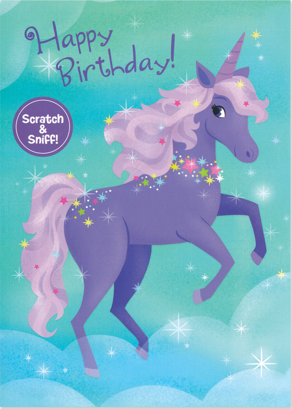 Grape Unicorn Scratch & Sniff Card