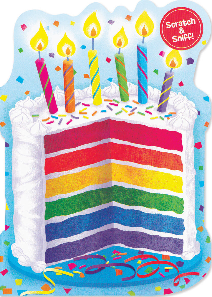 Rainbow Cake Scratch & Sniff Birthday Card