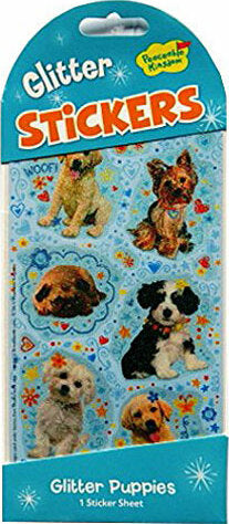 Sparkly Glitter Stickers - Glitter Sparkly Puppies