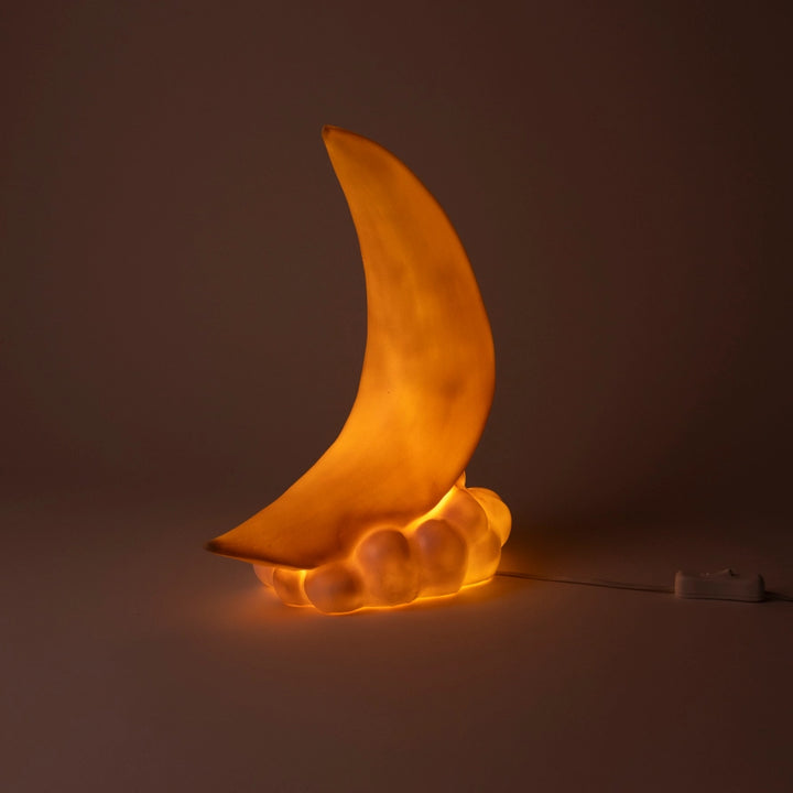 Crescent Moon Lamp W/Plug