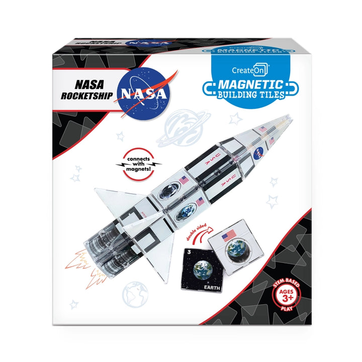NASA Rocketship Magnatiles Set