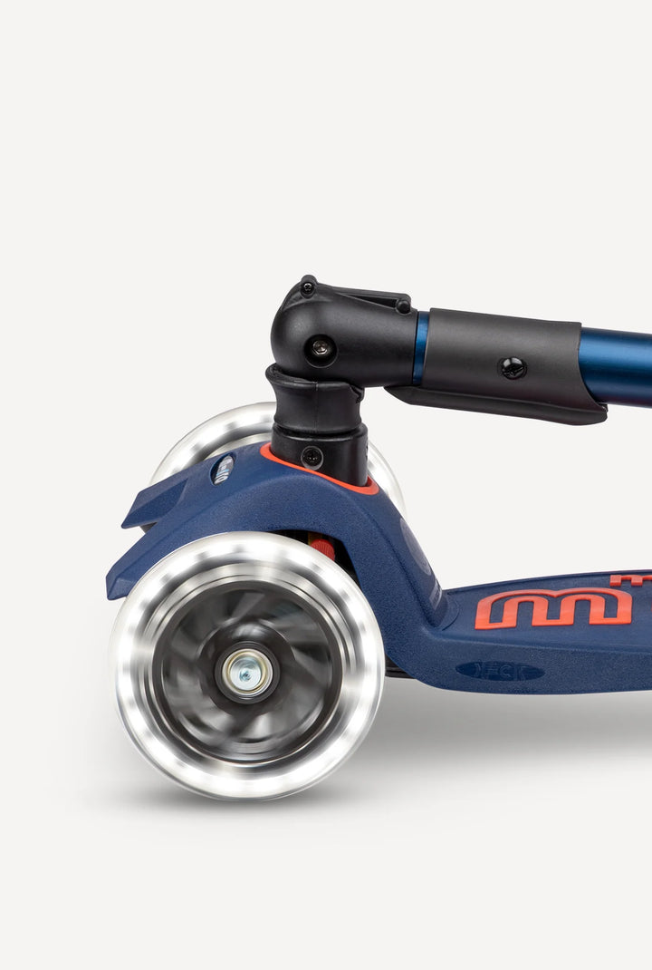 Maxi Navy Blue Foldable LED Scooter