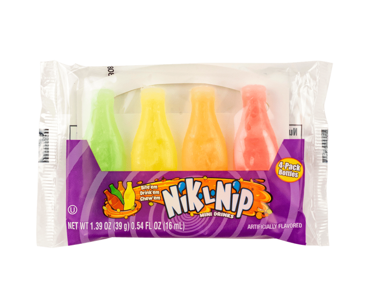 Charms Nik-L-Nip Wax Bottle Candy Individual