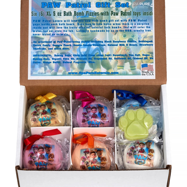 6 Paw Patrol Bath Bomb Gift Set