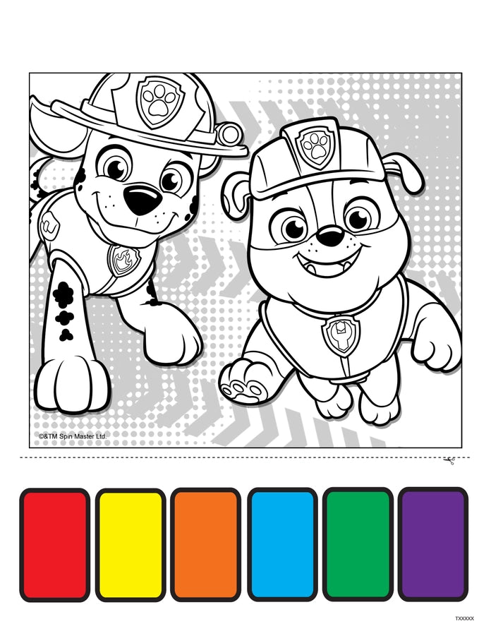 Paw Patrol Paint Book