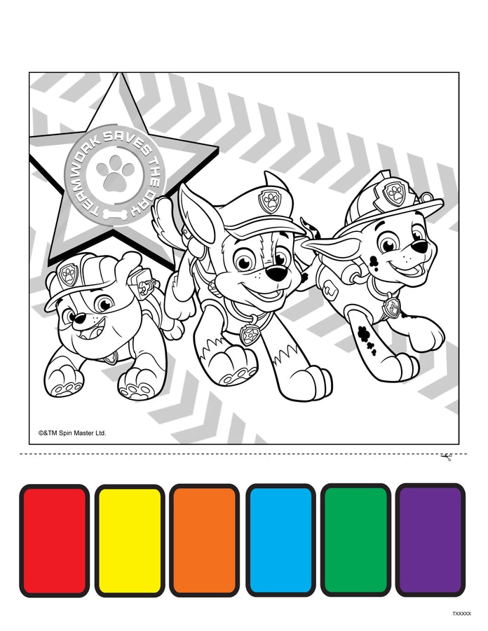 Paw Patrol Paint Book