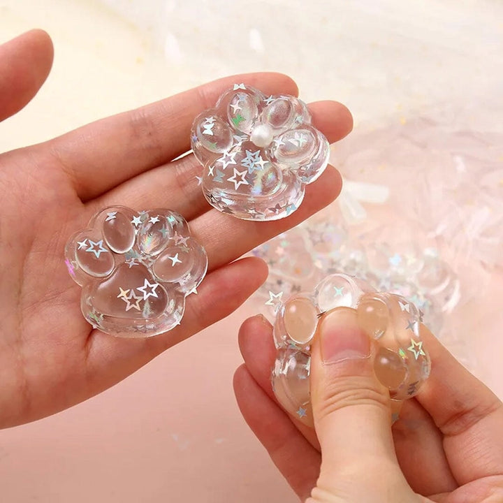 Taba Cat Paw Transparent Squishy Fidget