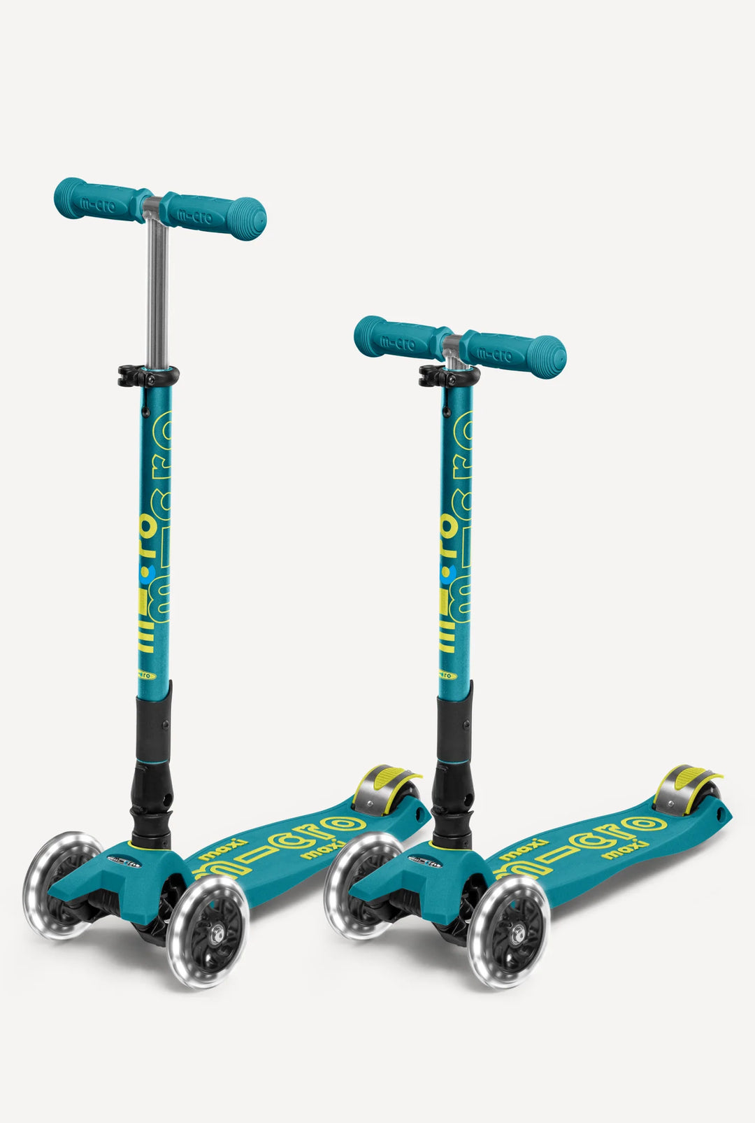 Maxi Petrol Green Foldable LED Scooter