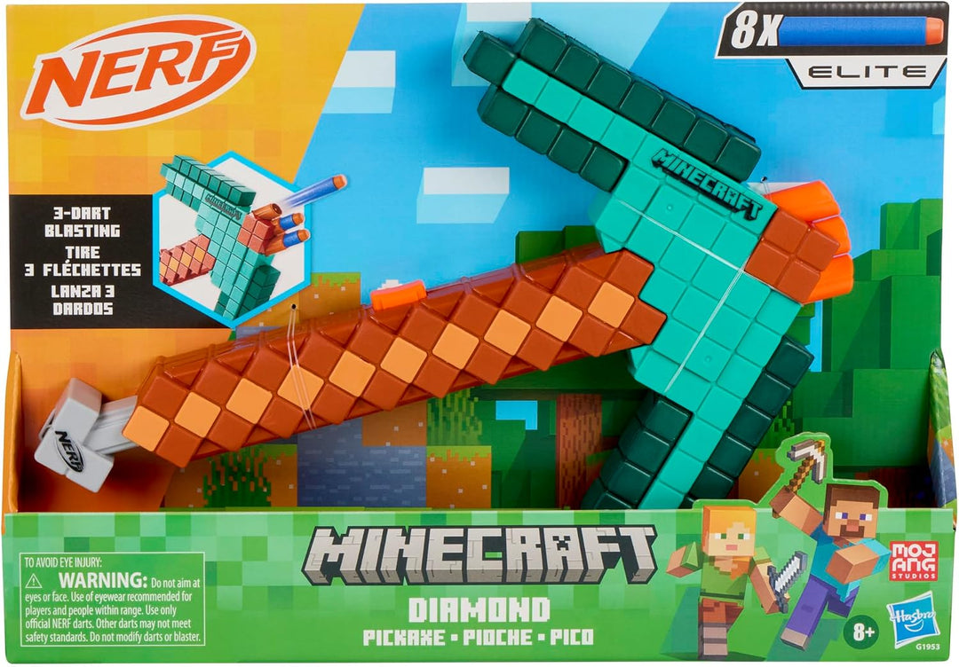Nerf Minecraft Diamond Pickaxe