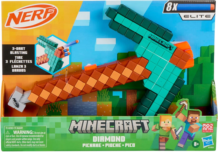 Nerf Minecraft Diamond Pickaxe