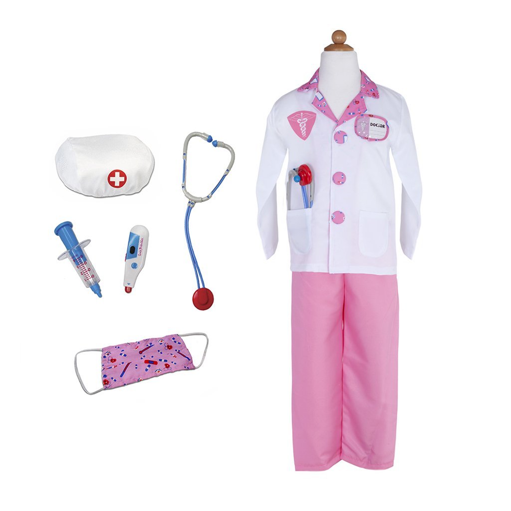 Pink Doctor Set with Accessories (Size 5-6)