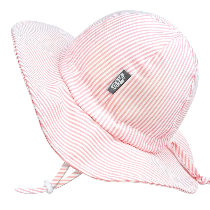 Pink Stripe Large Floppy Hat