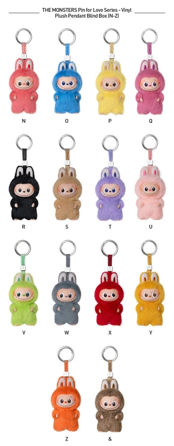 Labubu Pin For Love Monsters N-Z Individual